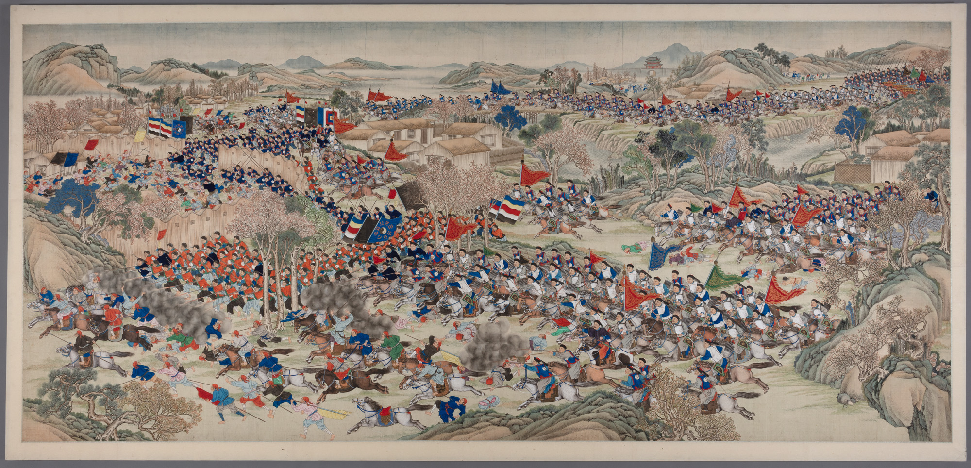 Battle scene of Nian Rebellion [untitled]. 